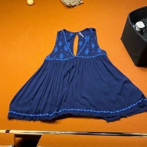 Free People Embroidered Tank